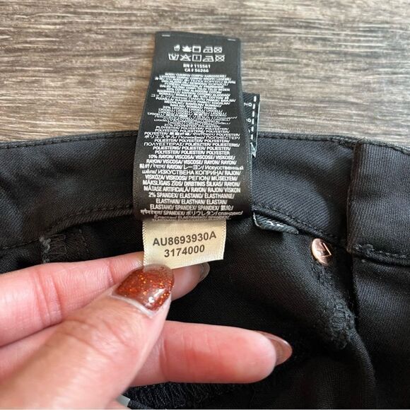 7 For All Mankind Pants Women’s 24 Metallic Leopard High Rise Ankle Skinny NWT - Picture 8 of 10